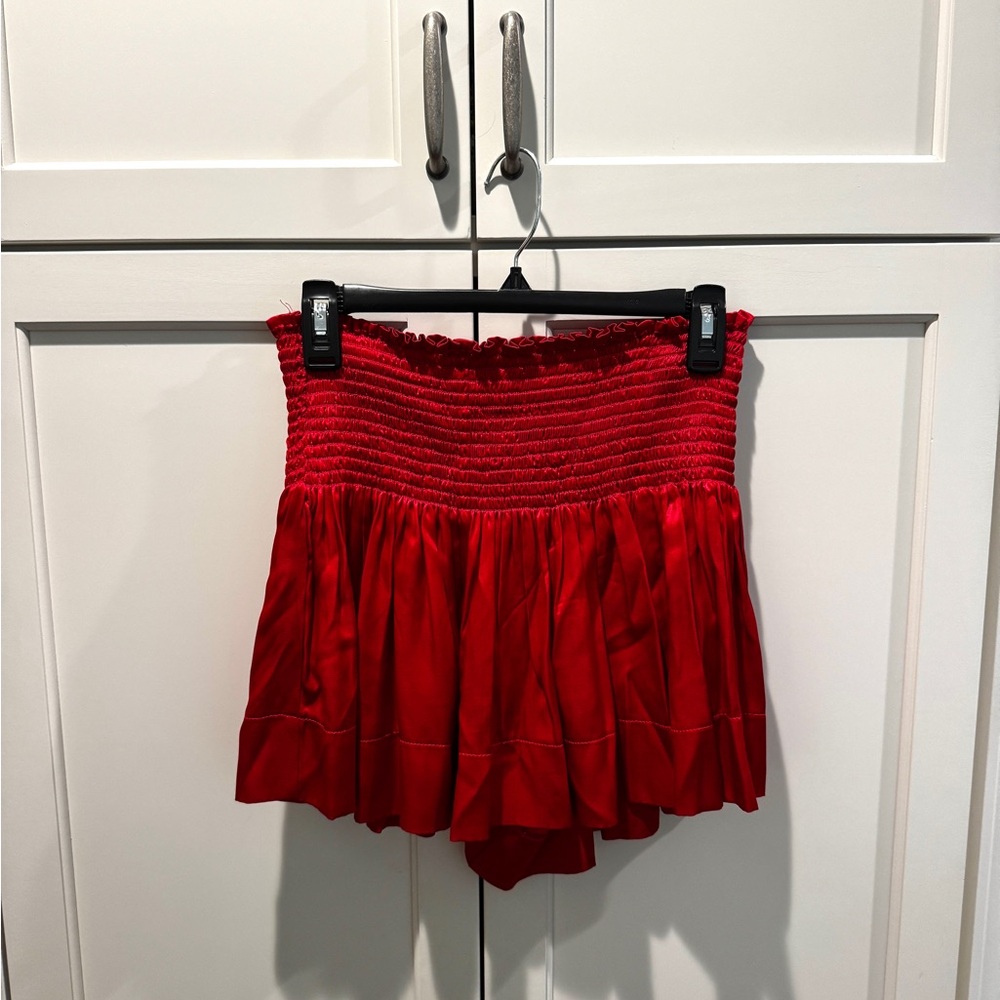Red Koch Mini Skort/Shorts for Women